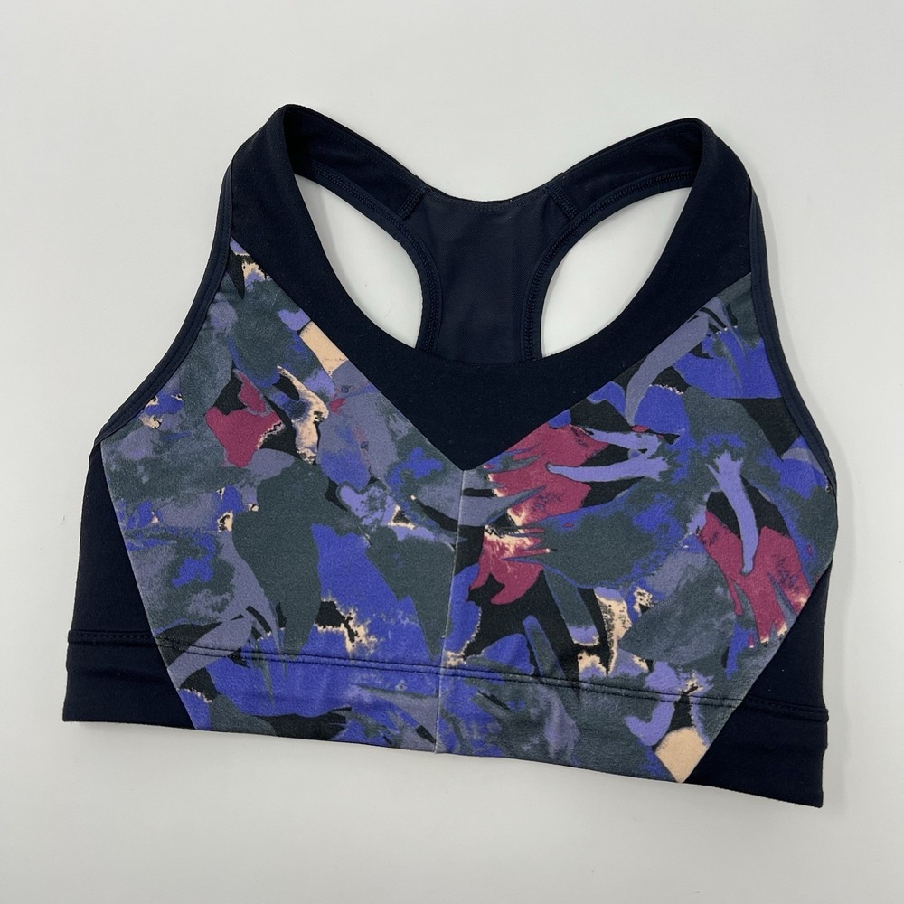 Patagonia Wild Trails Racerback Sports Bra Blue Size XS‎ Adjustable Clasp
